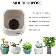 20/50片装花盆排水孔网垫，圆形排水孔筛网防止土壤流失，植物排水筛网垫圈，盆景盆底网格垫，园艺用品 - A - 查看 6