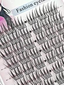 anlinnet 72pcs/Box 1D 0.07mm Faux Mink Eyelashes, C-Curl Curly 10-13mm Mixed Length, Fluffy Natural Look False Eyelashes, Infused With Vitamin E, Reusable DIY Eyelash Extension Kit, Suitable For Beginners - C - View 7