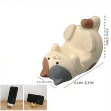 Resin Cat-Shaped Phone Stand, Portable Desktop Holder For Smartphones And Tablets - Style a - View 2
