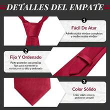 Men's Satin Ties, Slim Tie And Bow Tie Set For Gentlemen, High Quality Suit Accessory, 8CM Ties With Cufflinks And Box, Gift For Husband, Father, Friend, 42548350 - 西瓜粉 - 查看 5