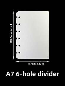 2张A5/A6/A7/A8/M5活页笔记本分隔页，多孔PP哑光透明标准分隔页，适用于学校和办公室，开学季必备 - 套裝 - 查看 19