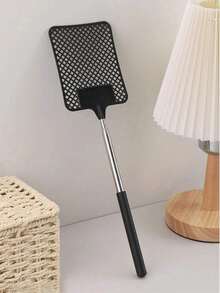 1pc/2pcs Simple Solid Color Extendable Fly Swatter, Plastic Material, Manual Mosquito & Fly Killer, Long Handle For Home Kitchen Living Room Patio, Practical Cleaning Tool, Gift For Valentine's Day Father's Day Mother's Day - Upgraded Version - View 4
