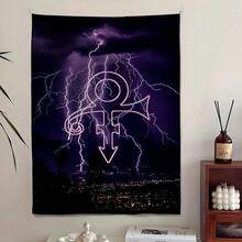 P-Princes Purple Rain Tapestry Bedroom Living Bar Garden Outdoor Microfiber Festival Decoration Background Art Banner - 多色 - 查看 9