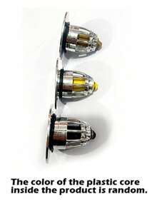 1/2个通用浴室水槽排水塞，带毛发收集器、弹簧式浴缸排水盖、塑料芯弹跳式水槽塞、水槽排水过滤器、按压式水槽塞、浴室配件、浴室用品 - 彩色 - 查看 11