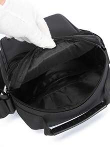 1个男士单肩包，新款实用街头风斜挎包，商务休闲手提包 - 彩色 - 查看 12