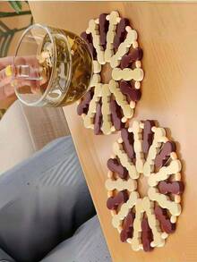 Heat Insulation Pad, Bowl Mat, Table Mat, Cup Mat, Pot Pad, Plate Pad, Bamboo Mat, Heatproof And Heat-Resistant Dining Mat For Home Use - Multicolor - View 9