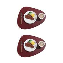 4件套黑色仿皮餐垫，耐磨可水洗，防滑耐热，易于清洁 - 彩色 - 查看 25