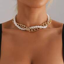 1 Set Luxury Retro Style Double-Layer Stackable Bracelet & Necklace Jewelry Set, High-End Accessories - Double Layer - View 3