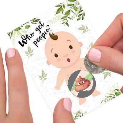 Juego de tarjeta de rascar, decoraciones para fiesta de revelación de género de baby shower, suministros para celebración de bautizo, decoración de cumpleaños