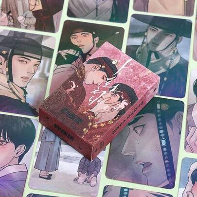 50pcs Korean Anime Character Card Set - "Mokjoo LOMO" Series, Ideal Gift For Friends And Fans, Suitable For Birthday, Halloween, Christmas And Other Occasions, Anime Collectibles | Vivid Illustrations | Detailed Character Design, Anime Accessories