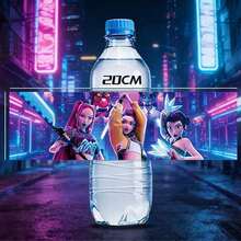 10pcs/Set Girl Group Theme Mineral Water Bottle Sticker Set, Suitable For Birthday Party Supplies, New Year Gifts, Valentine's Day Gifts, Easter Gifts [Random Styles] - Multicolor - View 4