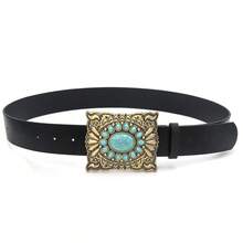 1pc Women's Fashion Embossed Beaded Bohemian Style Belt - Bronze - View 4