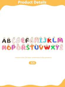 282/318pcs Keychain Making Tool Kit, Includes Oily Pendant, Letter Pendant, Keyring, Chain, Pliers And Thimble, Suitable For DIY Crafts, Bag Keychains, Hanging Chains - Multicolor - View 13