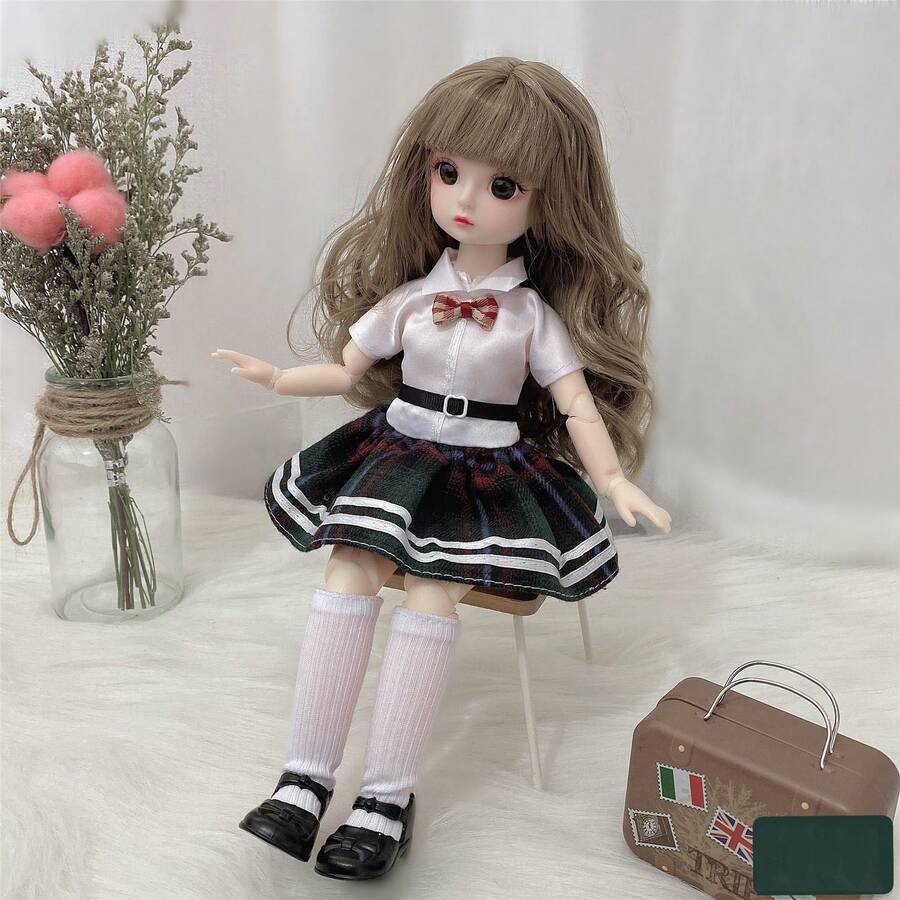 11.8英寸/30厘米娃娃衣服，适用于BJD娃娃换装（仅含衣服，不含娃娃或鞋子） - 彩色 - 查看 1