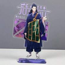 Jujutsu Kaisen 1个动漫亚克力立牌摆件，动漫立牌人偶配件，适用于五条悟、悠仁、惠、夏油、真姬等角色，男女皆宜，生日、节日礼物，可摆放在桌面、电脑桌、工作台上，也适合万圣节、圣诞节、情人节等场合。 - 多色 - 查看 11