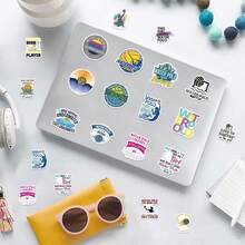 61 PCS Water Polo Stickers High-Quality And Beautiful Stickers For Scrapbook, Journaling, Laptop, Bumper, Skateboard, Water Bottles, Computer, Phone, Hard Hat, Car Stickers And Decals - Multicolor - View 7