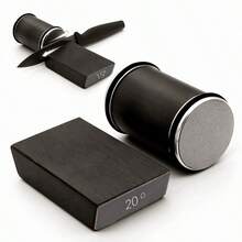 Professional Knife Sharpening Stone, New Roller Knife Sharpener, Diamond Coated Sharpening Kit For Kitchen And Crafters, Knife Sharpening Tools - Black - View 5