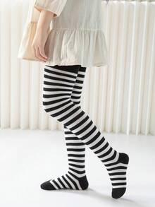 Quần legging kẻ sọc cho bé gái 1-8 tuổi, quần bó sát, quần tất trẻ em, đa năng, phù hợp cho Halloween, Giáng sinh và nhiều lễ hội khác. - Nhiều màu - Xem 18