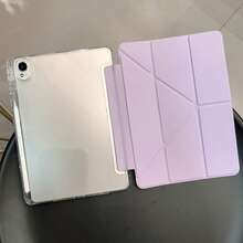 適用於 Matepad SE 11 吋平板保護殼，Matepad 保護殼，高透明壓克力背板，時尚智能 Y 型折疊支架保護殼，高品質 PU 皮革，附自動睡眠/喚醒保護功能，Matepad 保護殼，適用於 Redmi Pad2 11 吋 2025/ PadSE 11 吋 2023 平板保護殼，A16 保護殼，適用於 iPad 10 代平板保護殼 - 多折 - 查看 6