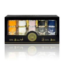 Lattafa Perfumes 5-Piece Gift Set - Yara & Asad Collection For Men & Women - Long Lasting Arabian Fragrance Bundle - 30ml X 5 Bottles Luxury Discovery Set - 花卉印花 - 查看 5