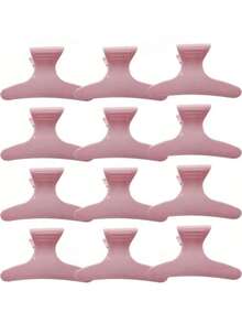 4 piezas Pasadores de pelo con mariposa rosa, Pasadores de pelo profesionales para salón, Adecuados para peinado, sección, corte, coloración, herramienta esencial para salones de belleza, también una opción ideal para mujeres y niñas como accesorios casuales, de vacaciones o para el Día de San Valentín, Accesorios de verano para el cabello, Pinzas de playa - Rosa - Ver 1