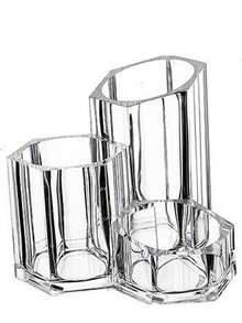 1pc Bedroom Makeup Brush Holder, Eyebrow Pencil Comb Storage Bucket, Vanity Desk Cosmetic Organizer - View 5