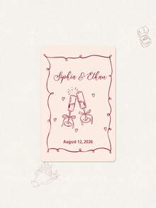 Customized Wedding Playing Cards With Photos, Personalized Wedding Playing Cards Set, Customized Printing Souvenirs, Bride Party Favors, Couple's Wedding Anniversary Personalized Playing Cards - Multicolor - View 10