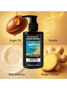 200毫升丝滑柔顺抗毛躁护发素，专为毛躁发质设计，蕴含摩洛哥坚果油、角蛋白、大米精华、生姜提取物，蕴含摩洛哥坚果油混合物，丝滑柔顺护发素深层滋润，抚平毛躁和飞翘，令秀发柔软顺滑。 - 1件護髮素 - 查看 6