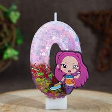 1件/套 巫师米拉生日蜡烛数字蛋糕派对节日用品 数字蜡烛 0-9 - 彩色 - 查看 20