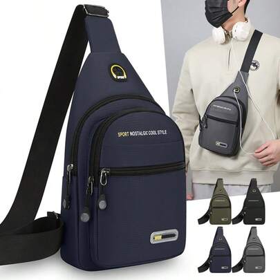 Bolso bandolera gris para hombres 2026: Bolso de pecho multipropósito para el transporte diario y deportes. Práctico bolso bandolera de pecho para hombres: Gran capacidad, ideal como regalo para papá. Elegante y deportivo bolso de pecho gris: Diseño multipropósito para viajes, trabajo y actividades al aire libre. Nuevo bolso bandolera gris para hombres: Funcional bolso de pecho para regalos de vacaciones y uso diario. Versátil bolso de pecho cruzado para hombres: Diseño deportivo gris con múltiples bolsillos para el transporte y senderismo
