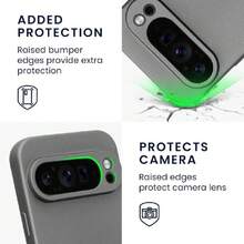 Compatible Case For Pixel 9 Pro - Ultra-Thin TPU Case With Raised Edges - Metallic Gray, 42500030 - 卡其色 - 查看 5