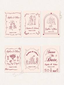 Customized Wedding Playing Cards With Photos, Personalized Wedding Playing Cards Set, Customized Printing Souvenirs, Bride Party Favors, Couple's Wedding Anniversary Personalized Playing Cards - Multicolor - View 6