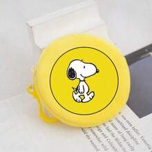 1 ví đựng tiền xu hình Snoopy, ví tròn hình chú chó hoạt hình, ví mini cầm tay, ví đựng chìa khóa dễ thương, quà tặng sinh nhật vui nhộn theo chủ đề anime (Kiểu ngẫu nhiên) - Nhiều màu - Xem 9