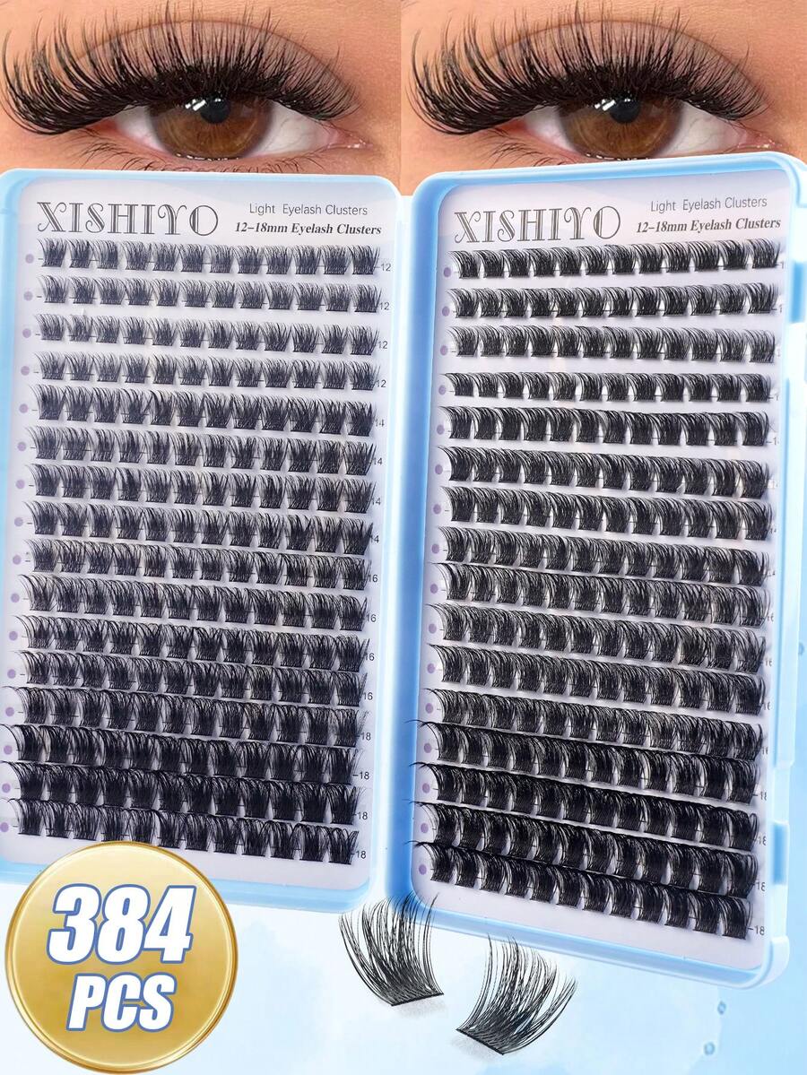 640/544/384pcs Individual False Eyelashes, Eyelash Book, Cluster False Eyelashes, DIY Eyelash Extension, Cluster False Eyelashes, Individual False Eyelashes, False Eyelashes