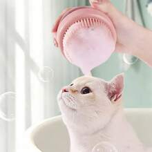 3件套硅胶狗狗洗澡按摩手套刷宠物猫浴室清洁工具梳子刷 - 查看 5