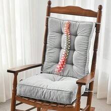 SUNROX - Almohadillas antideslizantes de espuma viscoelástica para silla mecedora almohadillas acolchadas y tuftadas gruesas y duraderas resistentes a la decoloración juego de almohadillas para - Gris jaspeado - Ver 8