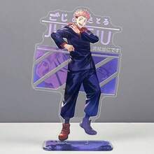 Jujutsu Kaisen 1个动漫亚克力立牌摆件，动漫立牌人偶配件，适用于五条悟、悠仁、惠、夏油、真姬等角色，男女皆宜，生日、节日礼物，可摆放在桌面、电脑桌、工作台上，也适合万圣节、圣诞节、情人节等场合。 - 多色 - 查看 7