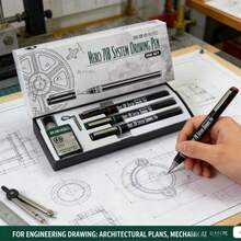 Engineering Machinery Drawing Tool Set Professional Drawing Tool Kit For Drawing Construction Drawings - A - View 9