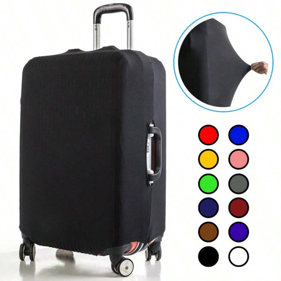 1 Pack L/XL Thickened Elastic Luggage Cover, Fits 19-25 Inch Suitcases, Dust-Proof Travel Accessory - Multicolor - View 1