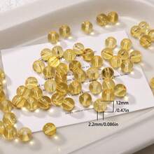 50pcs/10mm 30pcs/12mm Round Glass Beads, Multicolored Crystal Gemstone Beads, Round DIY Craft Beads, For Jewelry Making DIY Crafts, Handmade Necklaces, Bracelets, Phone Straps, Wedding Decorations, Adult Girls' Friendship Bracelets - Multicolor - View 24