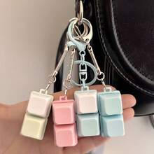 2-Key Keyboard Pendant, Mechanical Keyboard Switch Stress Relief Toy, Also Can Be Used As Backpack Keychain Pendant, Stress Relief Keyboard Toy Pendant, Holiday/Birthday Gift - Multicolor - View 1