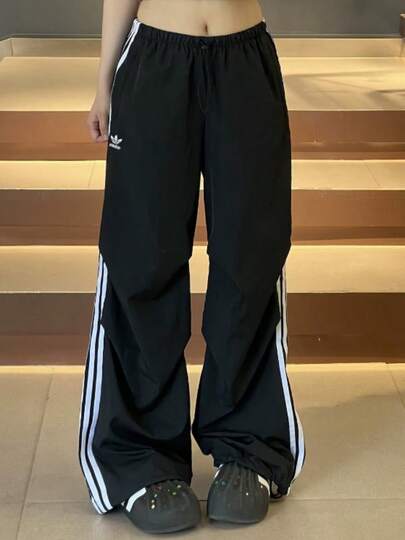  adidas originals 休閒舒適寬鬆針織運動褲女款