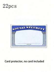 Transparent PVC Waterproof Medical/Social Security Card Protector - Clear Vinyl Plastic Card Holder, Suitable For Insurance Cards, Social Security Cards, Metro Cards, Driving Licenses Or Other Cards, Can Be Used As Card Holder, Wallet, Business Card Holder, Credit Card Holder, ID Card Holder, Unisex MMJD - Thông thoáng - Xem 8