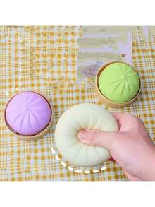 3pcs Cute Dumpling Shaped Soft Fidget Toys - Tactile Sensory Toys Suitable As Classroom Rewards And Gift Bag Fillers - View 4