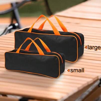 1个工具收纳包 - 拉链设计，耐用型汽车工具整理包，大容量，2种型号可选，适用于机械师、DIY项目和专业承包商 - 车库、工作室、家庭维修工具包，野餐工具收纳，相机收纳