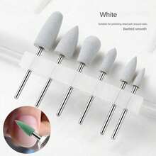 6pcs Professional Nail Drill Bit Set, For Removing Cuticles And Polishing, Silicone Nail Drill Bits With Russian And Japanese Style - Multicolor - View 16