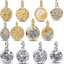 1pc Fashionable Gold High Heel Shoe Pendant, Silver Plated, Suitable For Bracelets, Necklaces, DIY Holiday Gifts - Multicolor - View 2