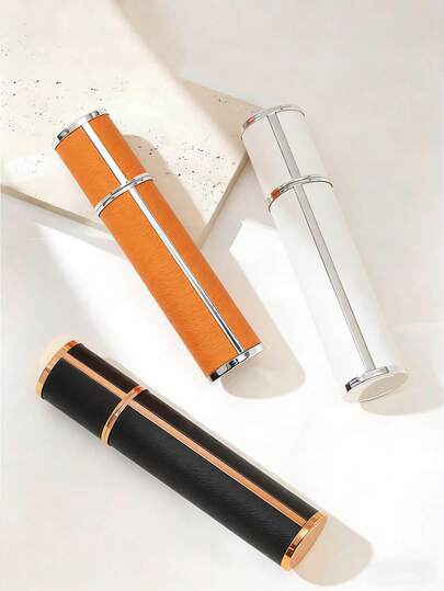 9pcs - 1pc Leather Perfume Bottle, Refillable 10ml Perfume Container, Suitable For Bathroom Use, Can Be Used As Sprayer, Mister, Bathroom Accessory