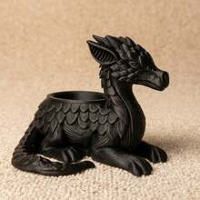 Dragon Planter Pot, Black/Red Dragon-Shaped Succulent Planter, Small Desktop Cactus Flower Pot For Home Office Decor, 4.3 In L X 3.5 In H - Dragon-shaped - View 11