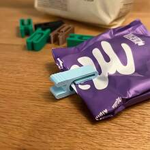 5pcs Reusable Food Bag Sealing Clips, Airtight Plastic Bag Clips, Removable & Durable, Moisture-Proof, Practical Kitchen Tool - Multicolor - View 4